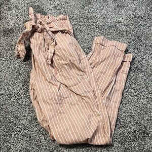 Striped Tan Girl’s Pants